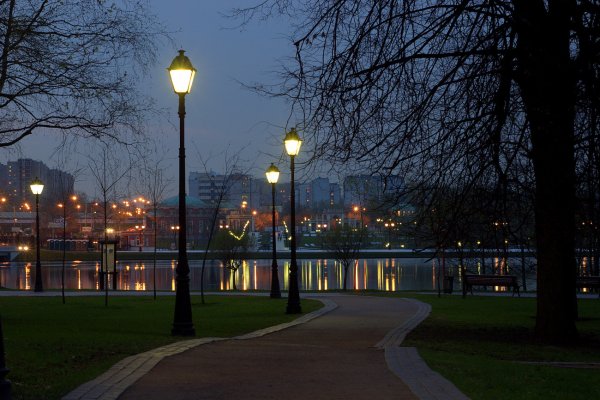 Ночной парк Санкт-Петербург