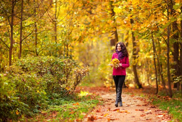 Прогулка в осеннем парке