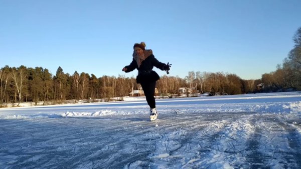 Коньки на озере