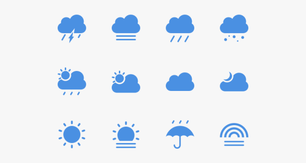 Погодные значки Яндекс