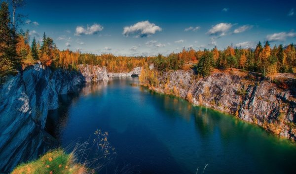 Карелия каньон Рускеала