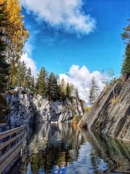 Карелия каньон Рускеала