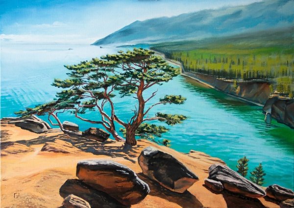 Байкал рисунок