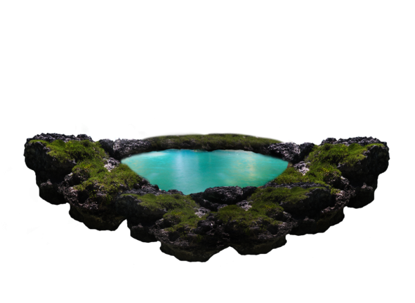 Озеро на прозрачном фоне