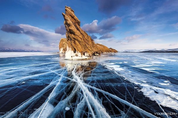 Мыс Хобой Байкал зимой