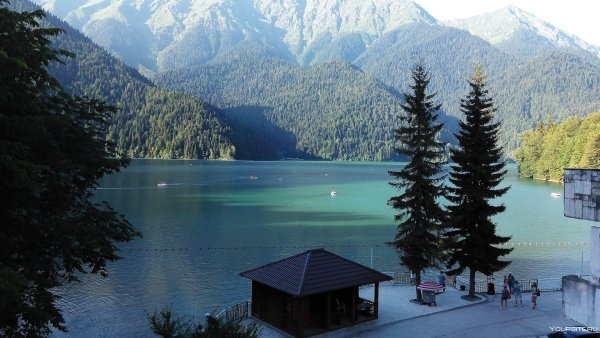 Абхазия горное озеро Рица