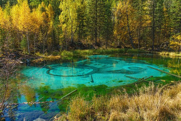 Гейзерное озеро Алтай