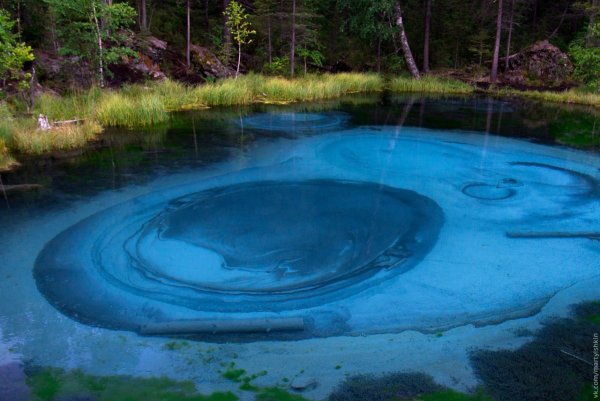 Малахитовое озеро горный Алтай