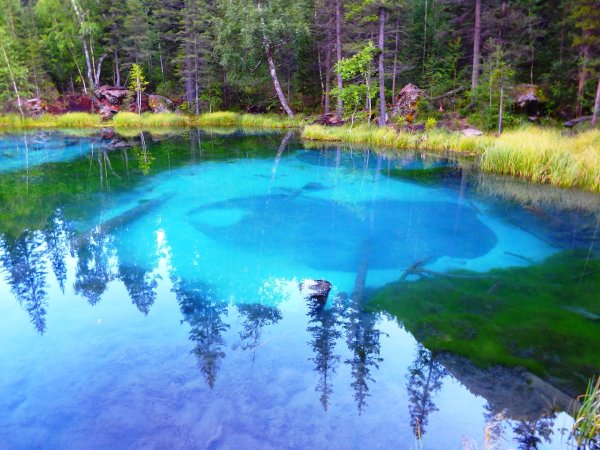 Гейзеровое озеро горный Алтай