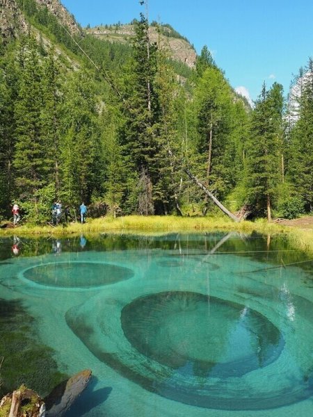 Гейзеровое озеро Акташ