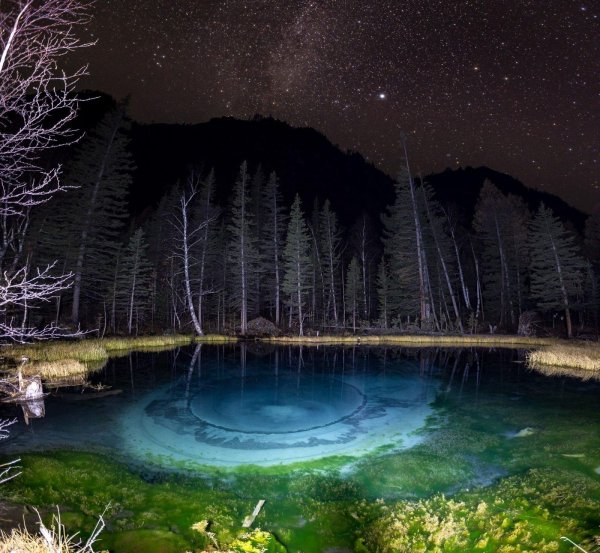 Гейзерное озеро Алтай