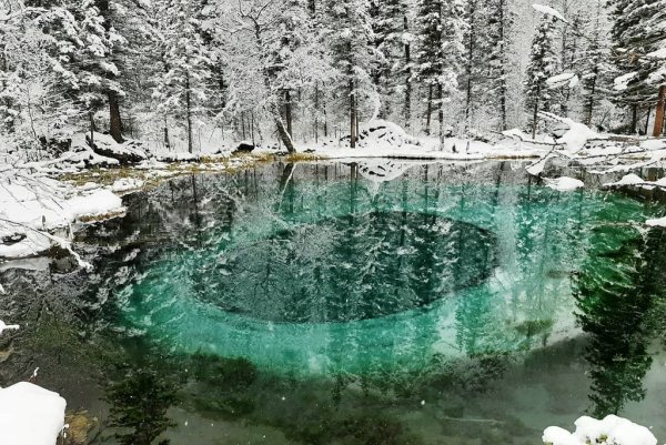 Гейзеровое озеро горный Алтай