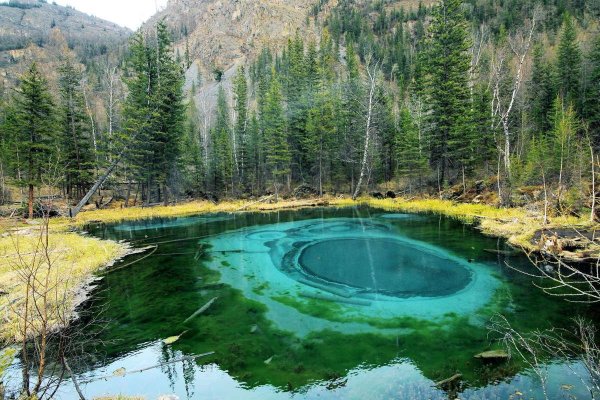 Малахитовое озеро горный Алтай