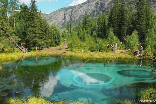 Гейзеровое озеро горный Алтай