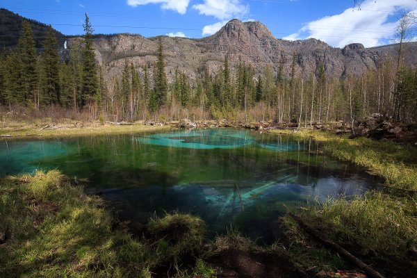 Голубое озеро Алтай Акташ