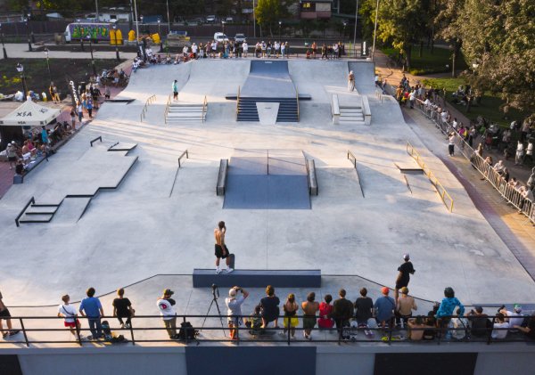 Вишняковский сквер Краснодар скейт парк
