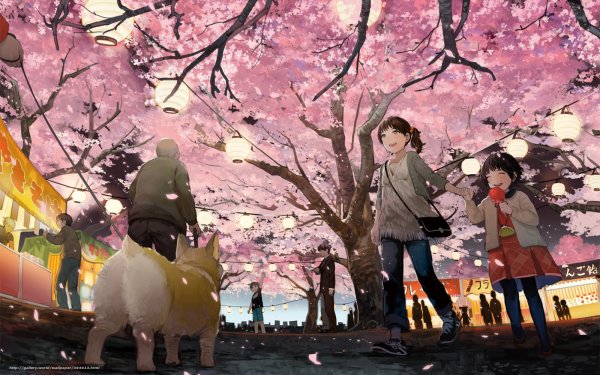 Весна в Японии аниме