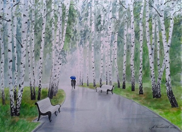 Александр Болотов живопись березы