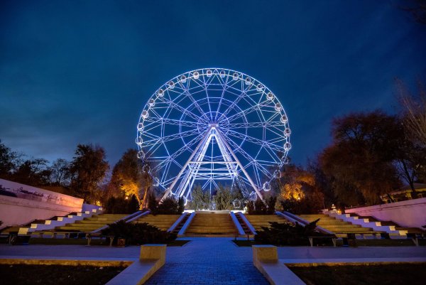 Парк революции Ростов колесо обозрения