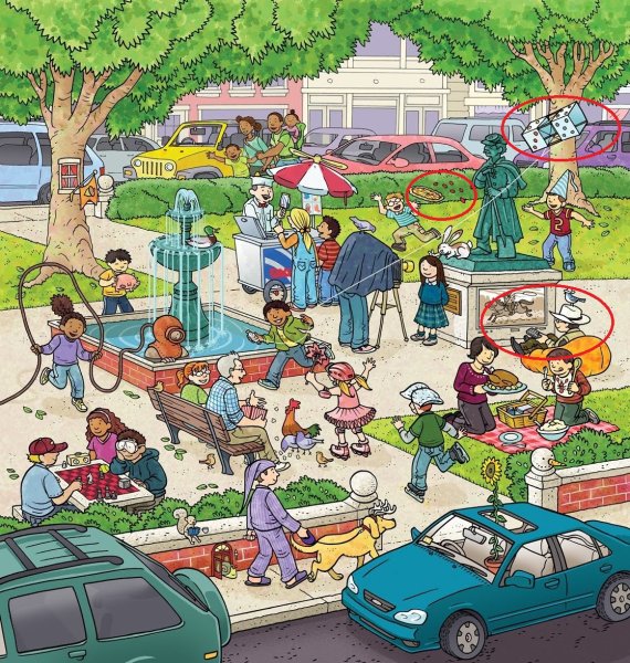 Рисунки с множеством деталей