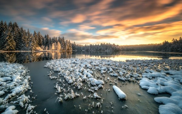 Чудское озеро зимой