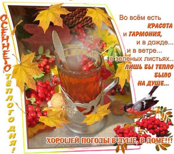 С добрым утром осенним с пожеланиями