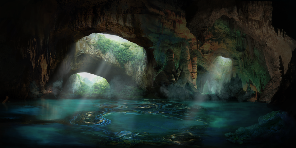 Пейзаж пещера