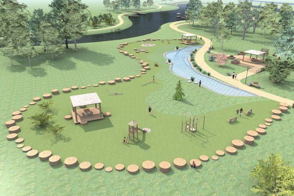 Рекреационная зона в парке