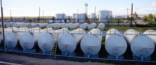Резервуарный парк горизонтальных резервуаров