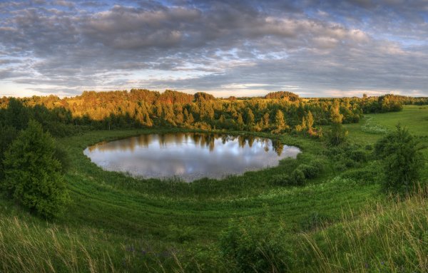 Озерцо река Белоруссия