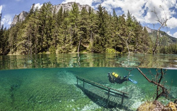 Озеро Грюнер Австрия