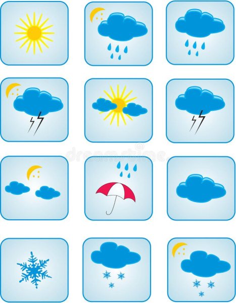 карточки с картинками погода для детей скачать