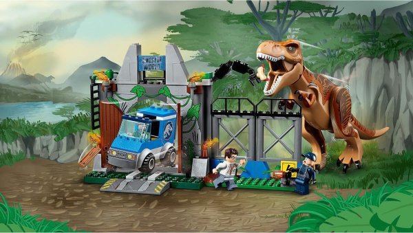 Конструктор Bela Dinosaur World 10920 побег ти-Рекса