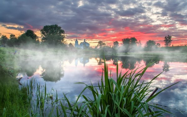 Туман над озером