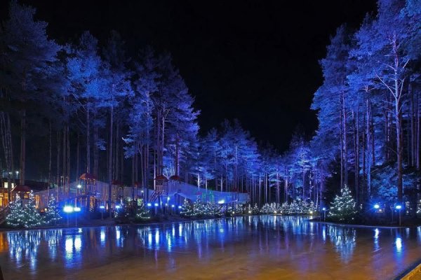 Охта-парк Санкт-Петербург Лесной каток