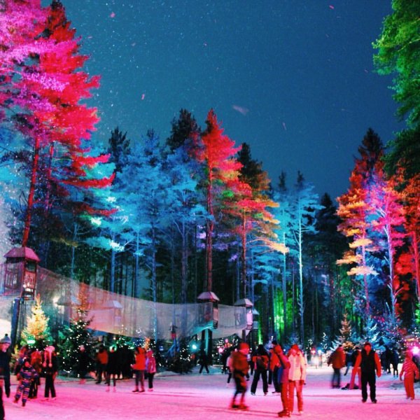 Охта-парк Санкт-Петербург каток