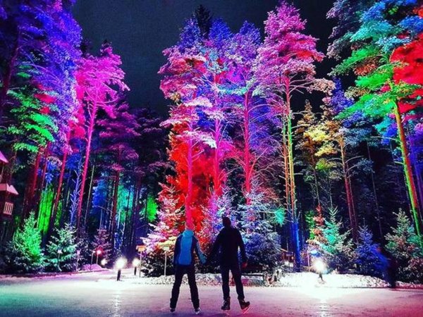 Охта-парк Санкт-Петербург каток