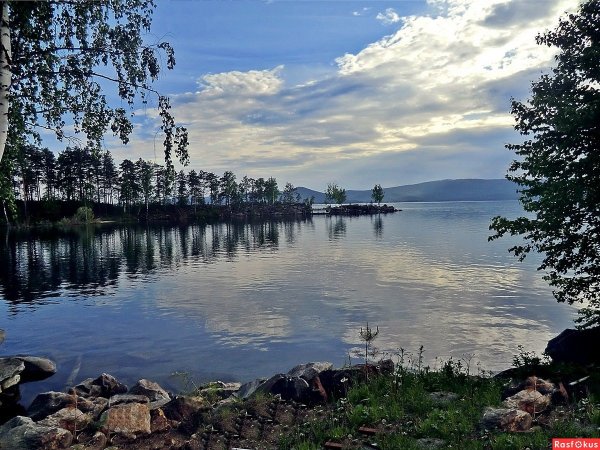 Миас озеро Тургояк пляж