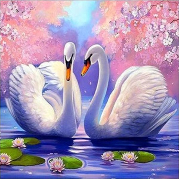 Лебеди живопись