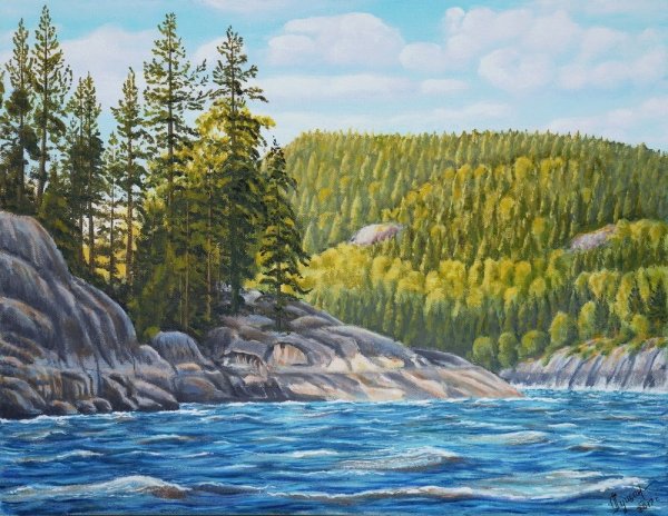Шхеры Ладожского озера картина известных художников