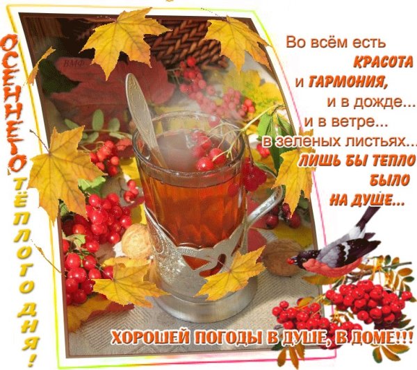 Пожелания доброго осеннего утра