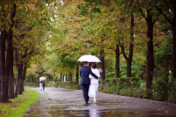 Аллея с людьми