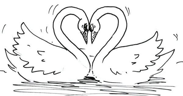 Рисунки карандашом на свадьбу для начинающих