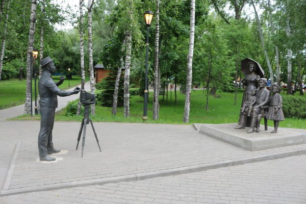 Скульптура в Нижнем парке Липецка