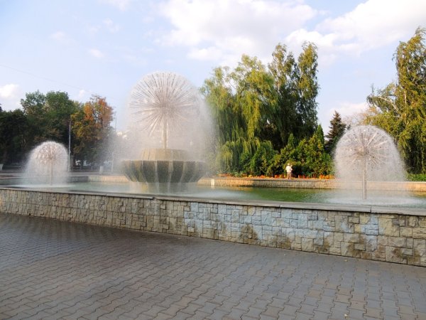 Верхний парк Липецк фонтаны