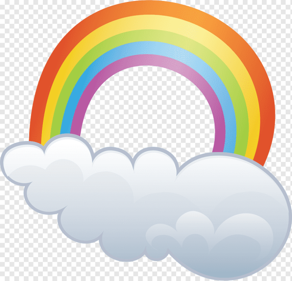 Радуга с облаками