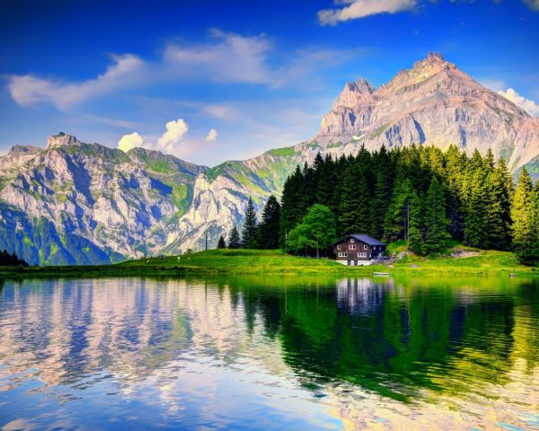 Озеро Зееальп, Швейцария