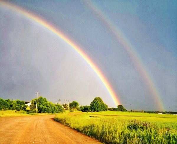 Радуга и солнце