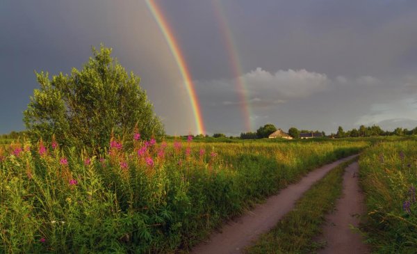 Радуга в деревне