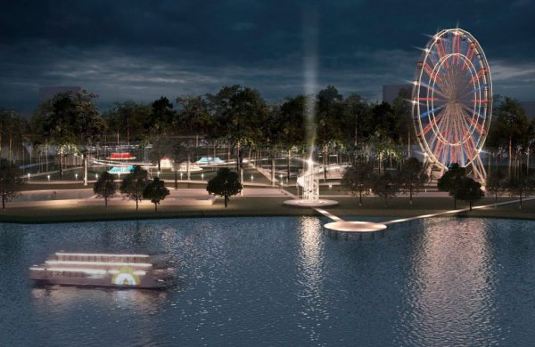 Реконструкция парка Дельфин Воронеж